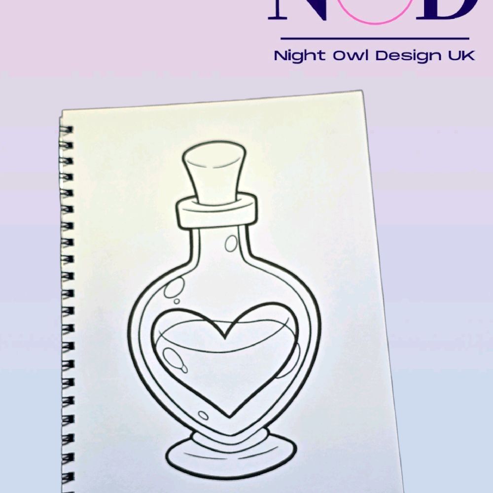 Potion Bottles Colouring Book