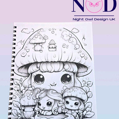 Kawaii Fantasy Colouring Book