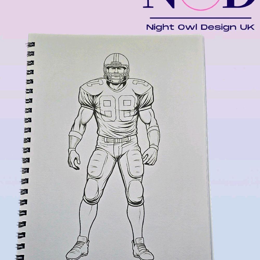 American Football Colouring Book