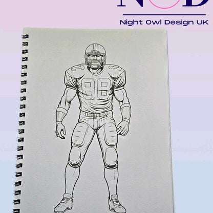 American Football Colouring Book