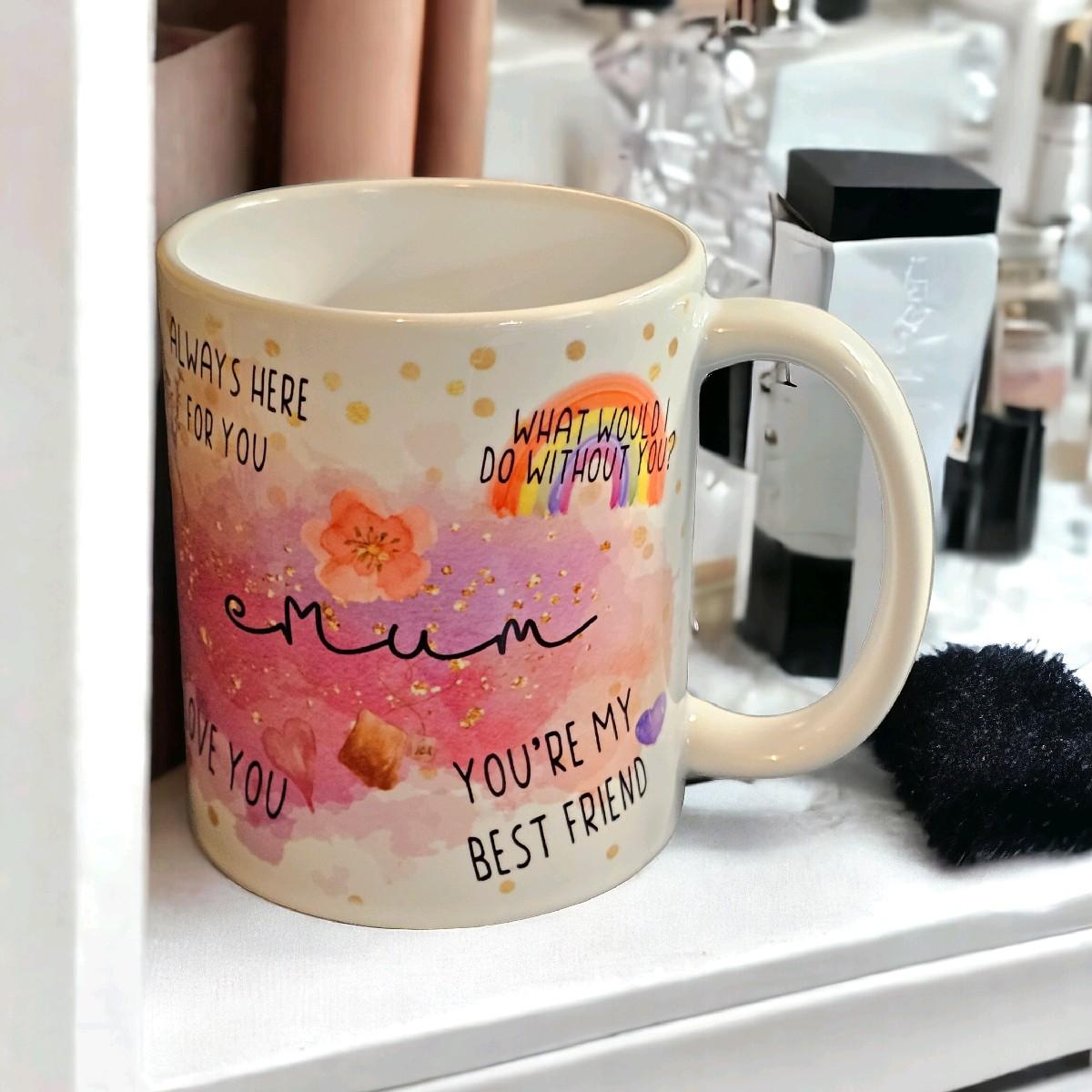 Best Ever Mum Cup, Watercolour, 11oz Mug