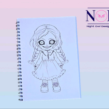 Spooky Themed Colouring Book