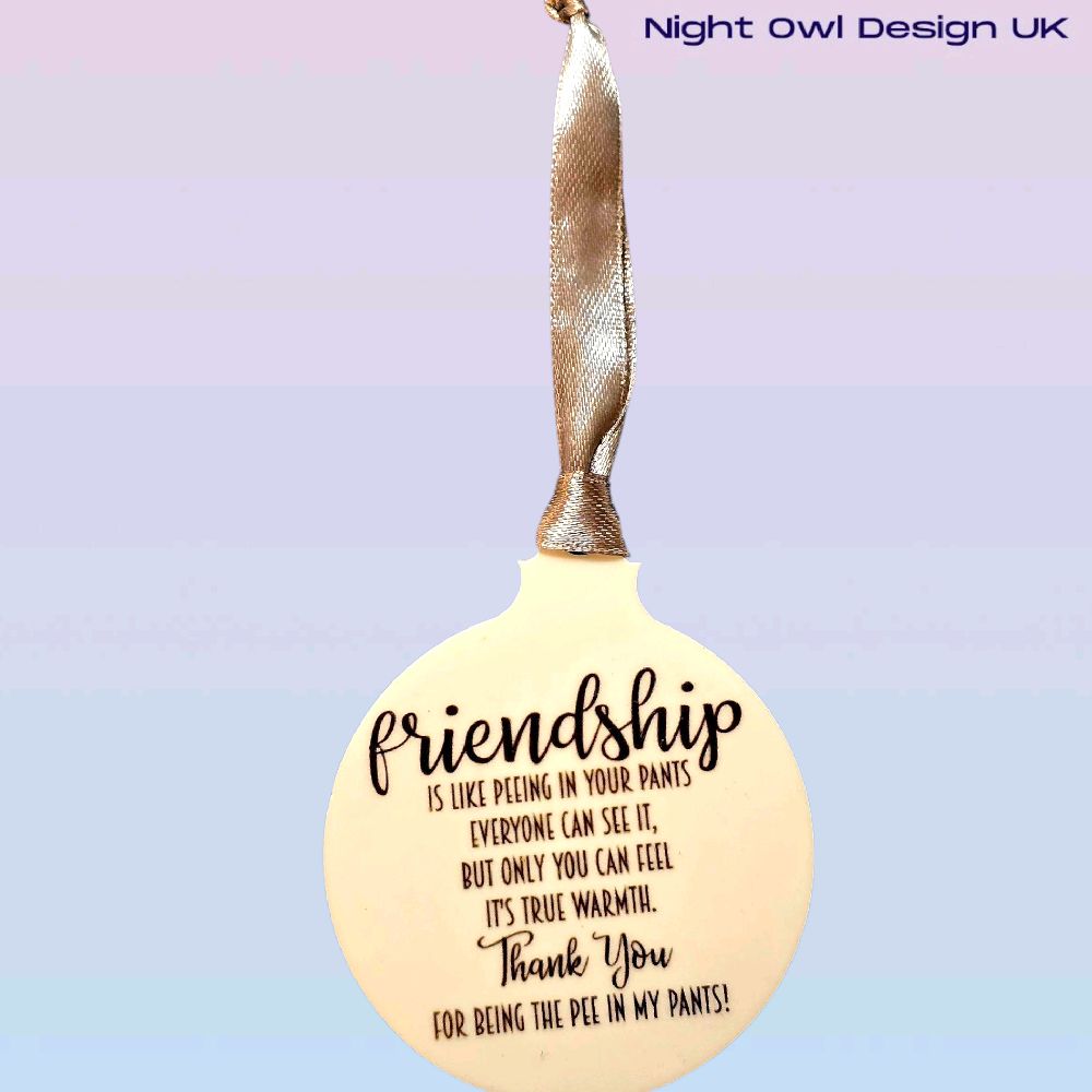 Friendship Funny Christmas Bauble