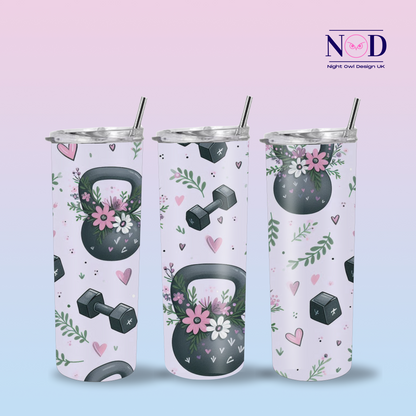 Floral Gym 20oz Tumbler