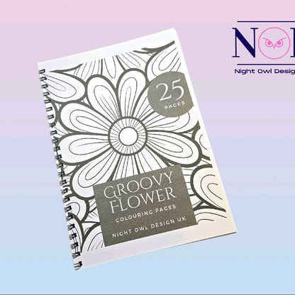 Groovy Flower Colouring Book