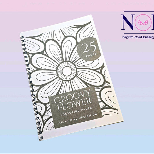 Groovy Flower Colouring Book