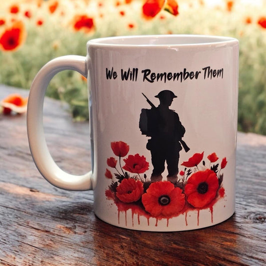 We Will Remember Them Poppy 11oz Mug