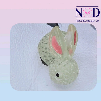 Rabbit Glow in the dark Shoe Charm