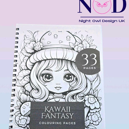 Kawaii Fantasy Colouring Book