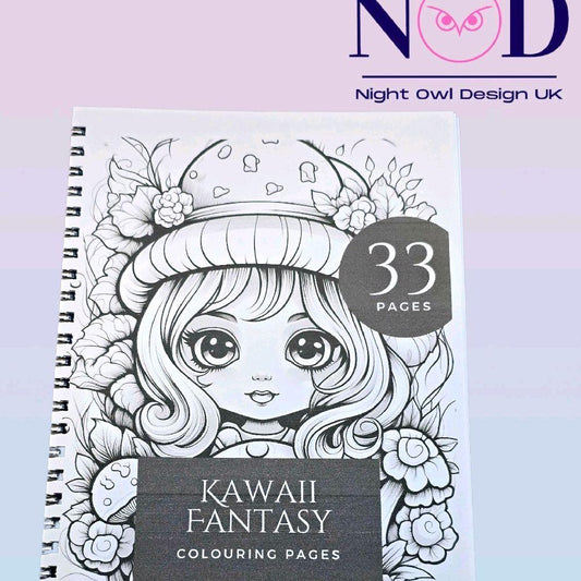 Kawaii Fantasy Colouring Book