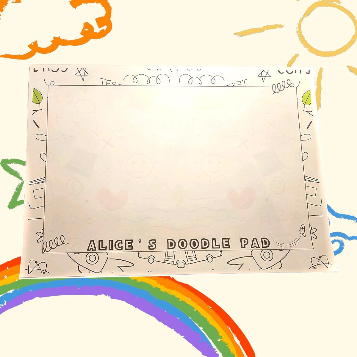 Personalised Children's Doodle Pad