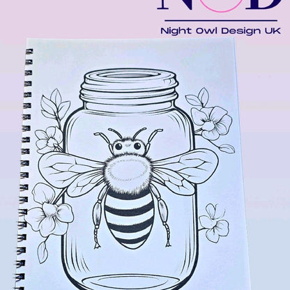 Kawaii Forest Jars and Animals Colouring Book