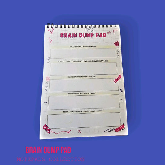 Brain Dump Pad, Mental Health