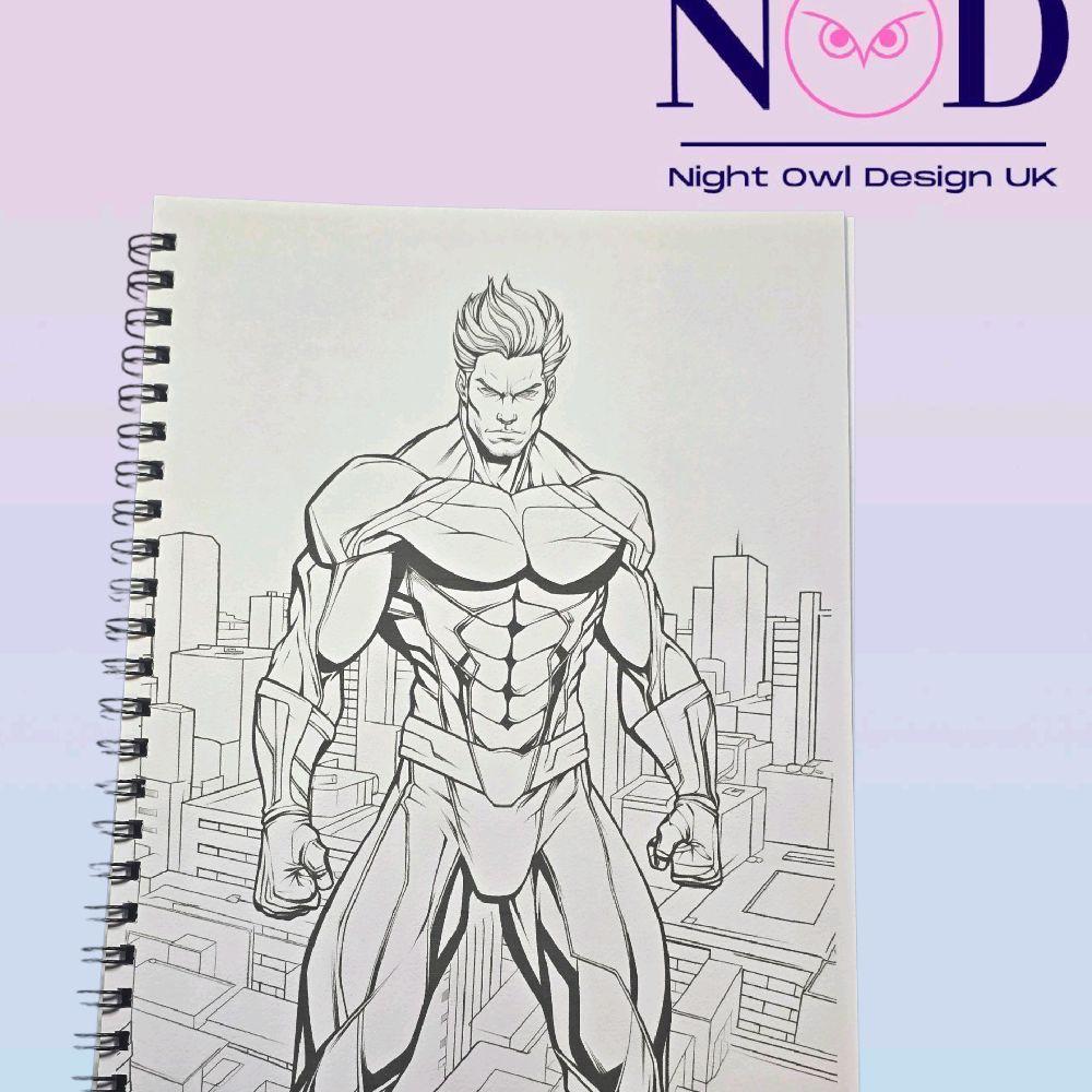 Volume 1 Super Heroes Colouring Book
