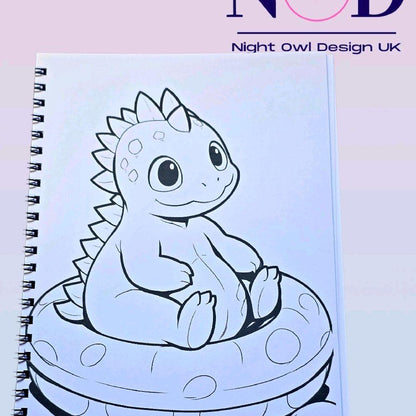 Cute Dinosaur Colouring Book