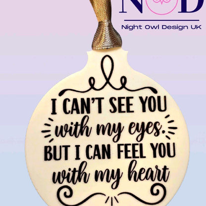 Feel You with My Heart Christmas Bauble