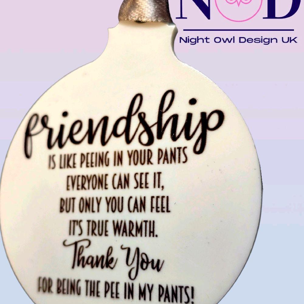 Friendship Funny Christmas Bauble
