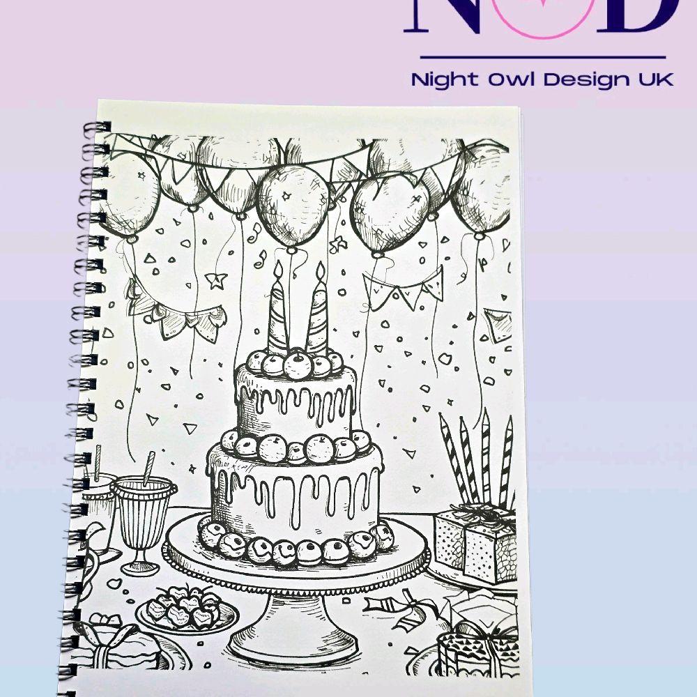 Birthday Party Colouring Book