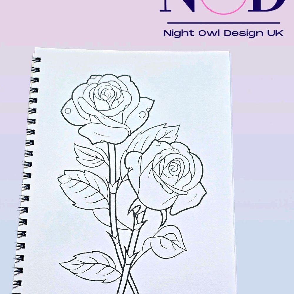Garden Flowers Colouring Book
