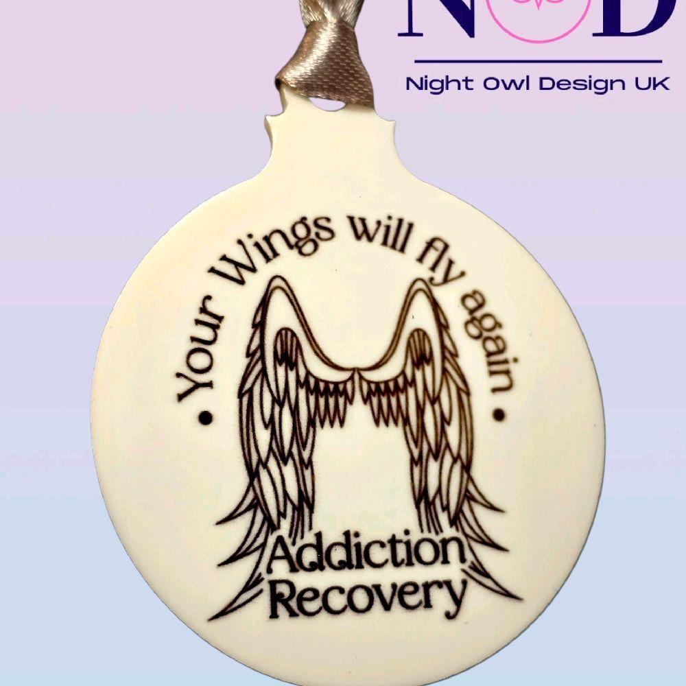 Recovery Wings Christmas Bauble