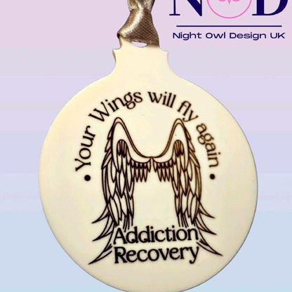 Recovery Wings Christmas Bauble