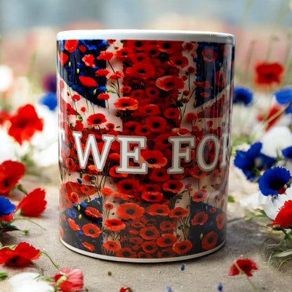 Union Jack Lest We Forget 11oz Ceramic Mug