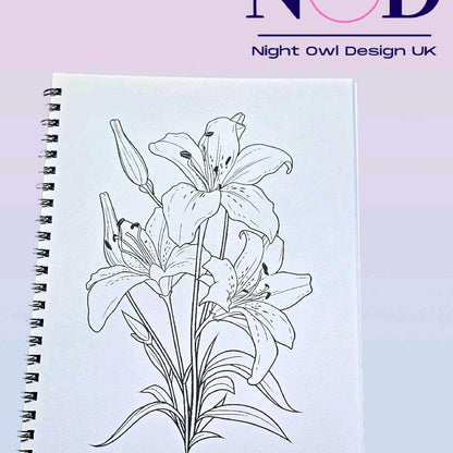 Garden Flowers Colouring Book