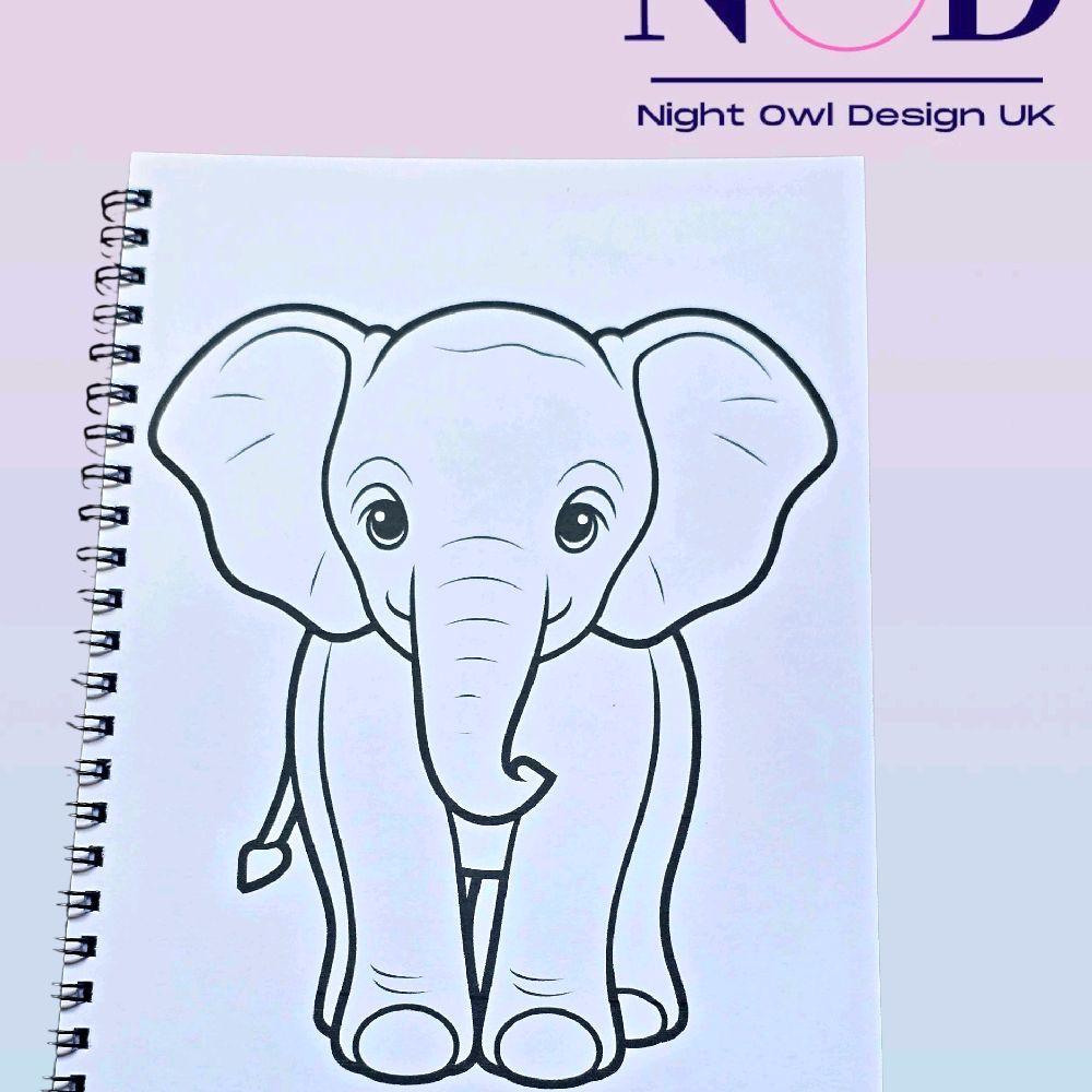 Safari Animals Colouring Book