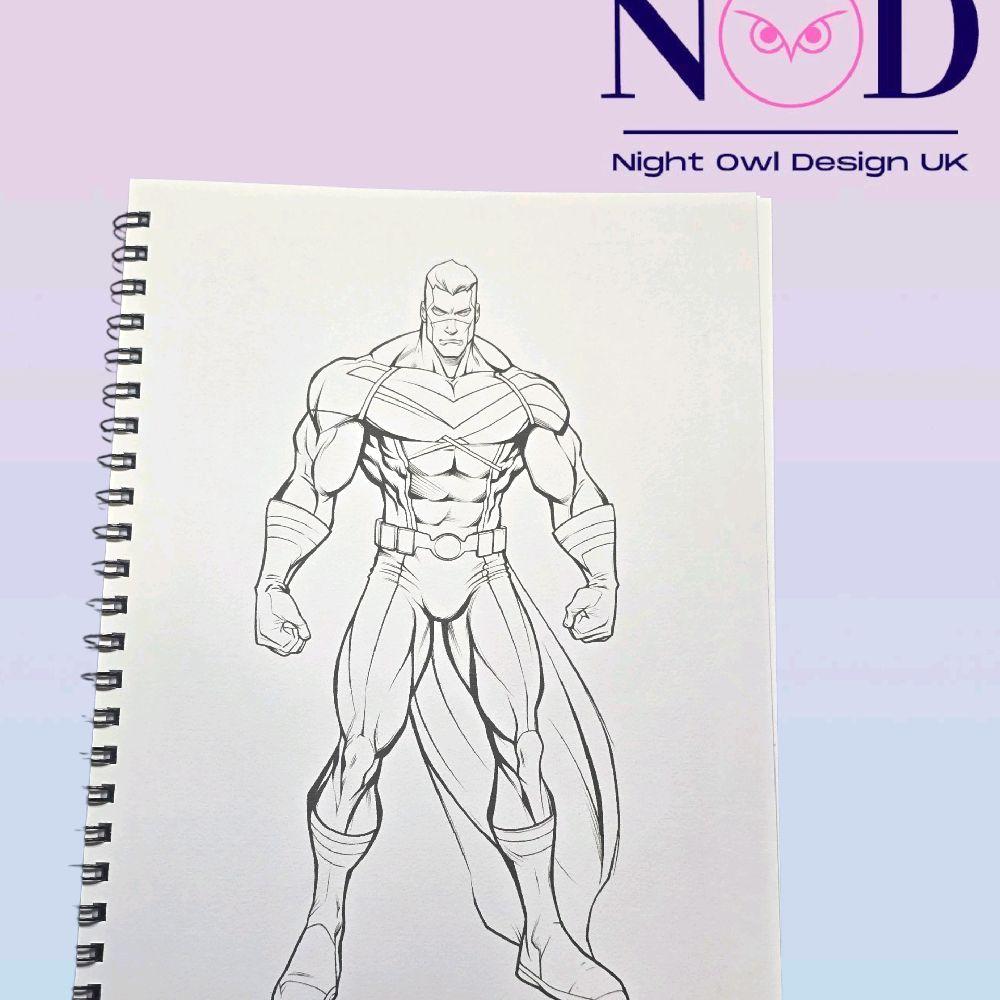 Volume 1 Super Heroes Colouring Book