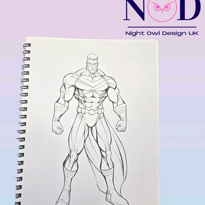 Volume 1 Super Heroes Colouring Book