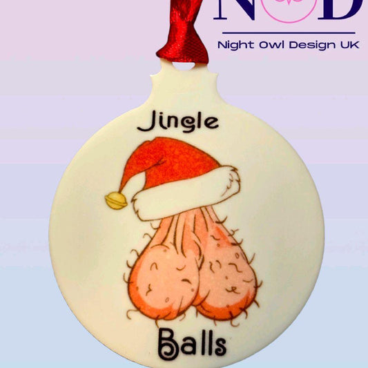 Jingle Bells Funny Christmas Bauble