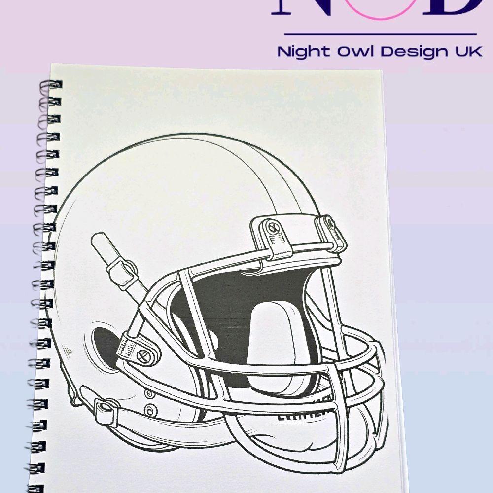 American Football Colouring Book