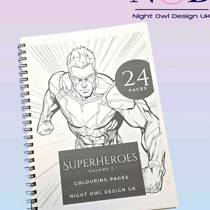 Volume 1 Super Heroes Colouring Book