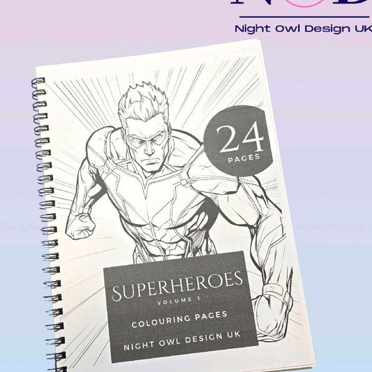 Volume 1 Super Heroes Colouring Book