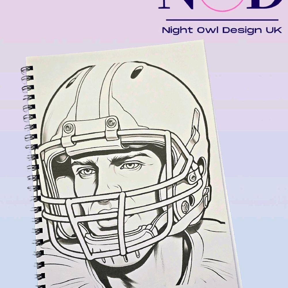 American Football Colouring Book