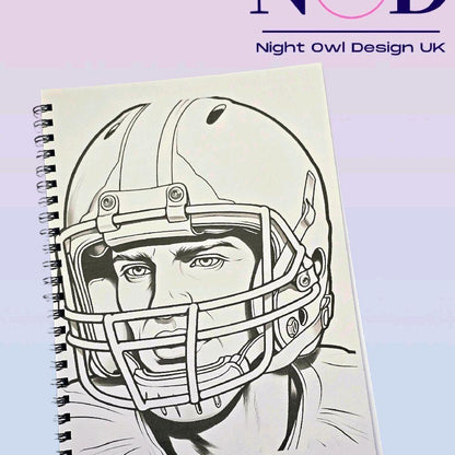 American Football Colouring Book