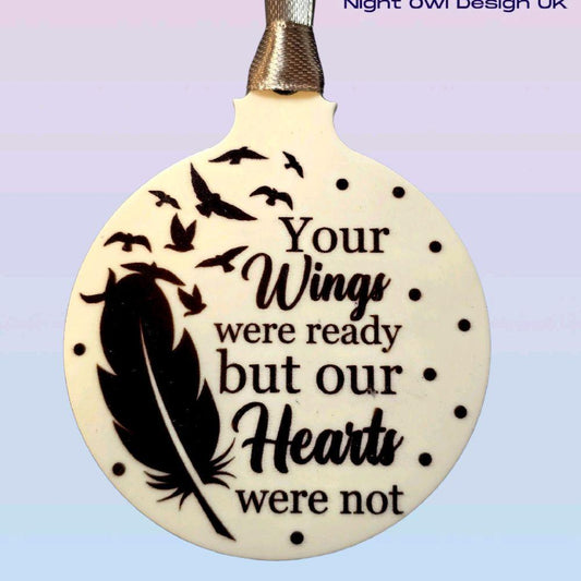 Your Wings Were Ready Christmas Bauble