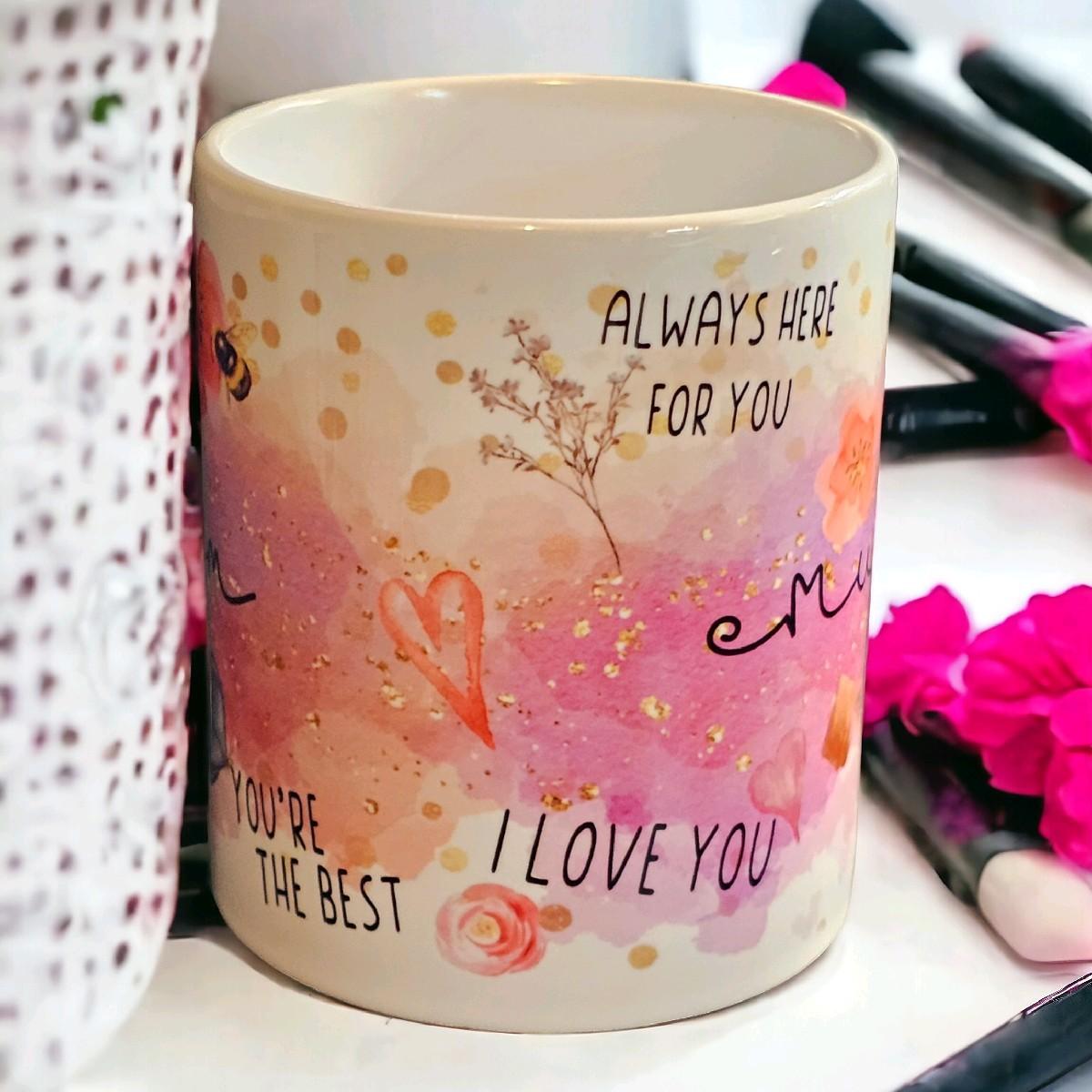 Best Ever Mum Cup, Watercolour, 11oz Mug