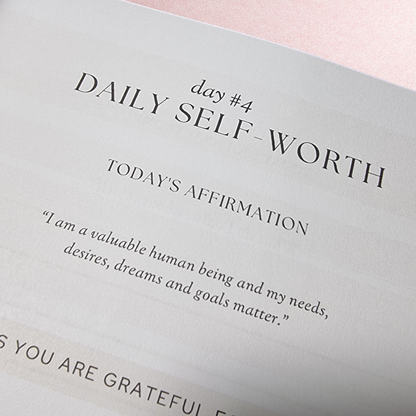 30 Day Self Worth Journal