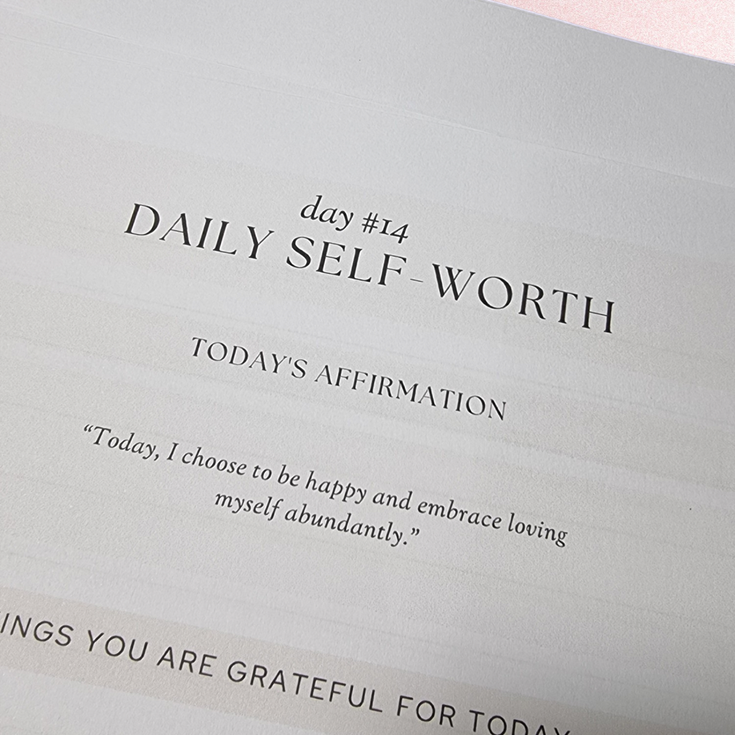 30 Day Self Worth Journal