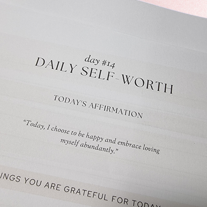 30 Day Self Worth Journal