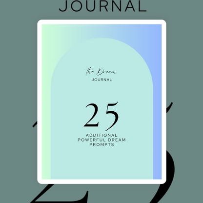 Dream Journal, Dream Prompts, 30 Day Journal