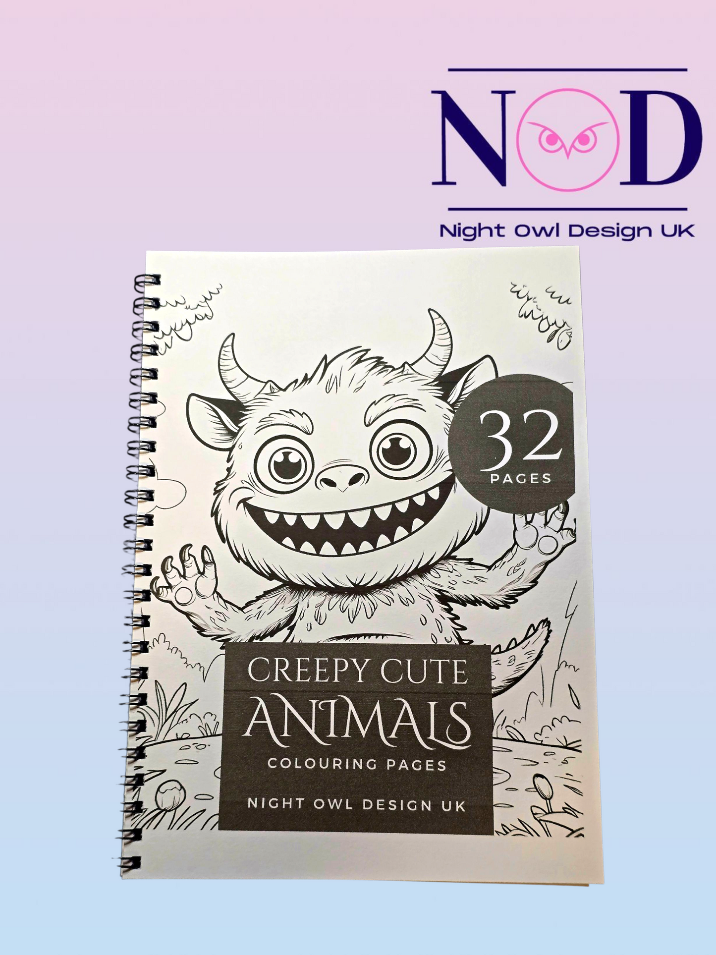 Creepy Cute Animals Colouring Book