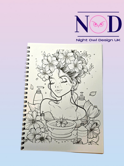Spa Day Colouring Book