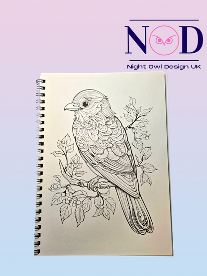 Mindfulness Birds Colouring Book