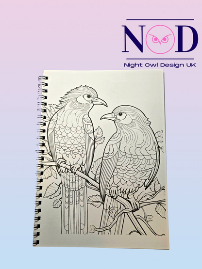 Mindfulness Birds Colouring Book
