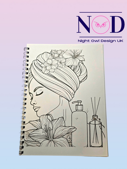 Spa Day Colouring Book
