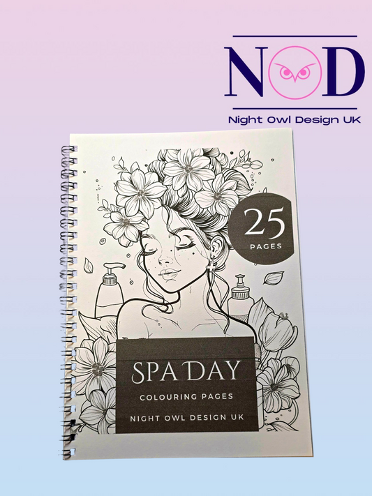Spa Day Colouring Book