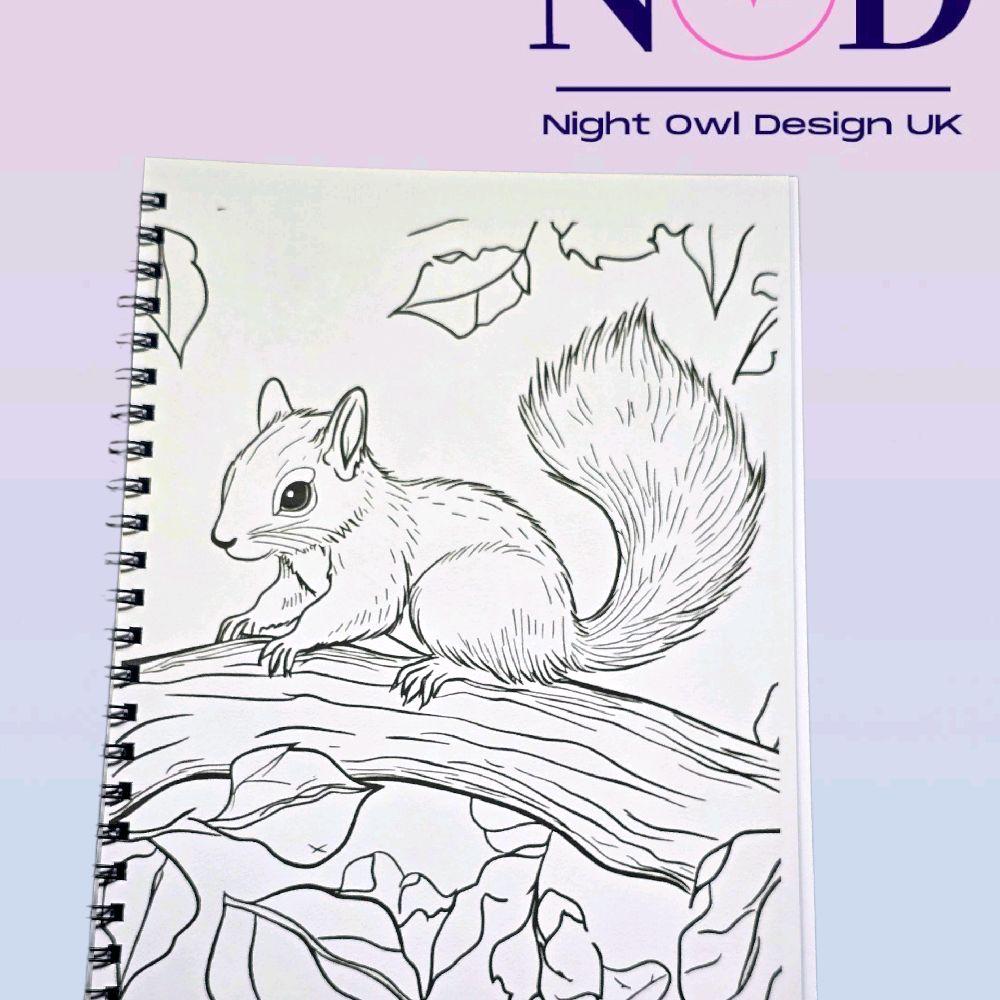 Autumn Animals Colouring Book