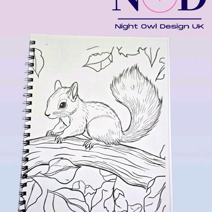 Autumn Animals Colouring Book